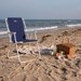 Krzesło ogrodowe, turystyczne, plażowe Marina Outtec - granatowe
