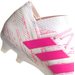 Buty piłkarskie korki Nemeziz 18.1 FG Adidas - biel/róż