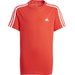 Koszulka młodzieżowa Essentials 3-Stripes Adidas - czerwony