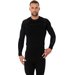Longsleeve termoaktywny męski Thermo Brubeck - czarny/niebieski