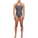 Strój kąpielowy damski Fastback One Piece Nike Swim - czarny/wzory