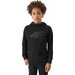 Bluza chłopięca 4FJWSS24TSWSM0925 4F - głęboka czerń