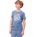 Koszulka chłopięca 4FJWSS24TTSHM1135 4F - denim