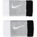 Frotki na rękę szerokie Swoosh Doublewide Nike - szary/czarny