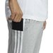 Spodnie dresowe męskie Essentials Stingle Jersey Tapered Open Hem 3-Stripse Adidas - szare