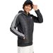 Kurtka hybrydowa męska Essentials 3-Stripes Insulated Hooded Adidas - czarna