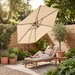Parasol ogrodowy Modern LED 350cm Luverno - beżowy