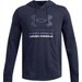 Bluza męska Rival Terry Graphic Hood Under Armour - Midnight Navy/Photon Blue