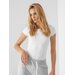 Koszulka damska H4L22 TSD353 4F - biała