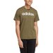 Koszulka męska Essentials Single Jersey Linear Embroidered Logo Adidas - khaki