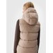 Kamizelka puchowa damska TVJAF141 4F - beż