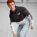 Bluza męska Power Colorblock Hoodie FL Puma - czarny/szary