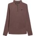 Bluza polarowa męska UFLEM065 4F - ciemny brązowy