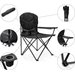 Krzesło turystyczne składane Hiker Meteor - czarne