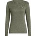 Longsleeve damski Puez Melange Dry'Ton Salewa - faded green melange