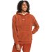 Bluza damska Call Me Sherpa Fleece Hoodie Roxy - pomarańczowy
