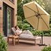 Parasol ogrodowy Classic LED 350cm Luverno - beżowy LED