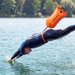 Bojka do pływania, asekuracyjna Dry Bag 15L 2w1 Outtec