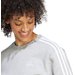 Bluza damska Essentials 3-Stripes Fleece Sweatshirt Adidas - szary
