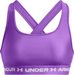 Biustonosz sportowy damski Crossback Mid Bra Under Armour - Lavish/White