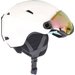 Kask narciarski z szybą AHELU090 4F - złamana biel