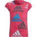 Koszulka juniorska Essentials Brand Love Adidas - różowa