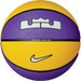 Piłka do koszykówki Playground LeBron James 8P 2.0 7 Nike - fioletowa/żółta