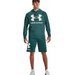 Bluza męska Rival Fleece Big Logo Hoodie Under Armour - Coastal Teal / Onyx White
