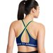 Biustonosz sportowy damski Crossback Mid Bra Under Armour - Tech Blue/Retro Green
