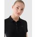 Koszulka damska polo TPTSF514 4F - głęboka czerń