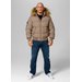 Kurtka męska Burnt Quilted Hooded Jacket Pitbull West Coast - Dark Sand