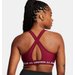 Biustonosz sportowy damski Crossback Mid Bra Under Armour - Cardinal/White
