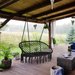Huśtawka wisząca podwójna Boho Outtec - czarna