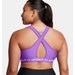 Biustonosz sportowy damski Crossback Mid Bra Under Armour - Lavish/White