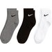 Skarpety Everyday Lightweight Ankle 3 pary Nike - białe/szare/czarne