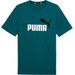 Koszulka męska Essentials+ 2 Colour Logo Tee Puma - Cold Green