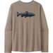 Longsleeve męski Capilene Cool Daily Graphic Patagonia - Fitz Roy Trout: Seabird Grey X-Dye