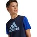 Koszulka juniorska Essentials Big Logo Adidas - granatowo-niebieska