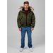 Kurtka męska Harvest Hooded Bomber Jacket Pitbull West Coast - olive