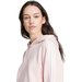 Bluza damska Essentials 3-Stripes French Terry Crop Hoodie Adidas - Sandy Pink