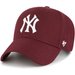 Czapka z daszkiem MLB New York Yankees '47 MVP Snapback 47 Brand - dark maroon