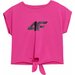 Koszulka dziewczęca 4FJAW23TFTSF431 4F - fuksja