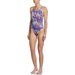 Strój kąpielowy damski Multiple Print Nike Swim - purple/blue