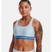 Biustonosz sportowy damski Crossback Mid Bra Under Armour - błękitny