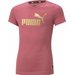 Koszulka juniorska ESS+ Logo Tee Puma - różowa