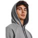 Dres męski Rival Fleece Under Armour - Castlerock Light Heather / White