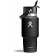 Butelka termiczna ze słomką Wide Flex Straw Travel 710ml Hydro Flask - Black