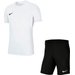 Komplet piłkarski junior Dry Park VII + Park III Nike - biały/czarny