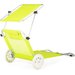 Leżak ogrodowy z daszkiem Sun Outtec - limonka