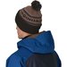 Czapka z pomponem Powder Town Beanie Patagonia - brązowa